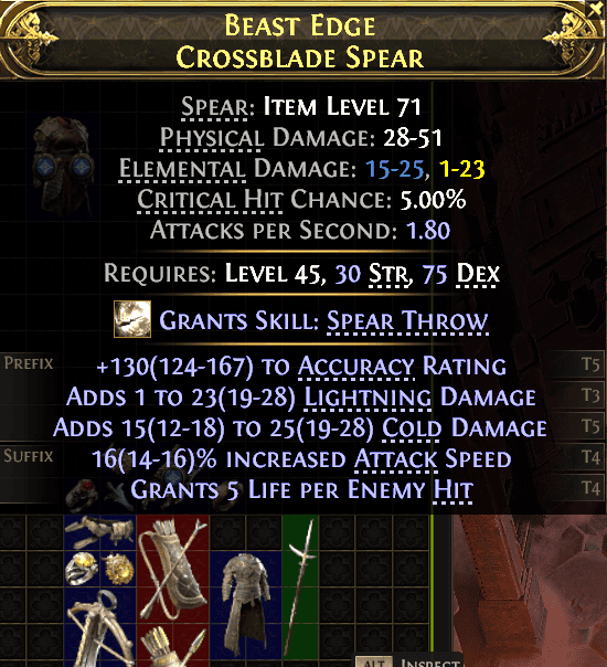 Beast Edge Crossblade Spear#198077