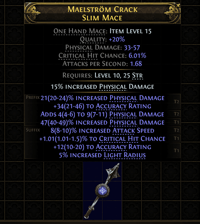 Maelstrom Crack Slim Mace#161815
