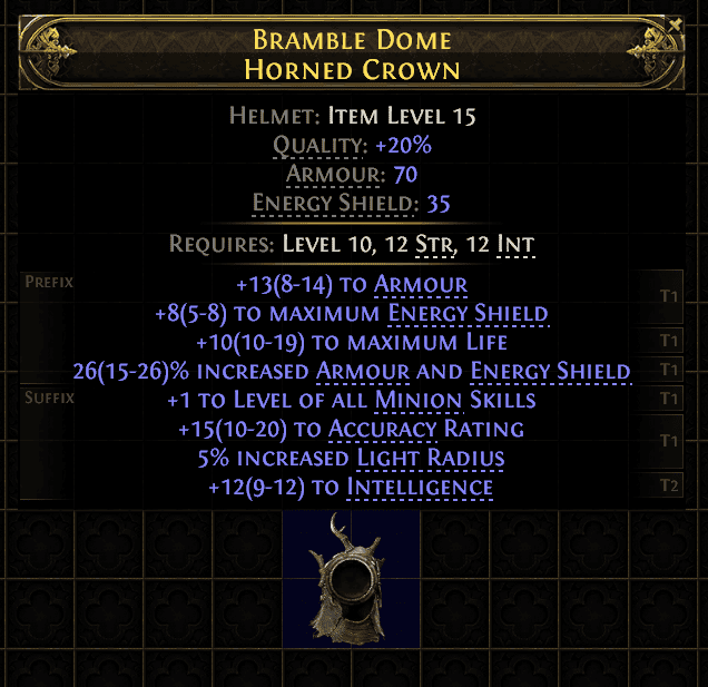 Bramble Dome Horned Crown#956750