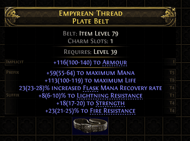 Empyrean Thread Plate Belt#825163