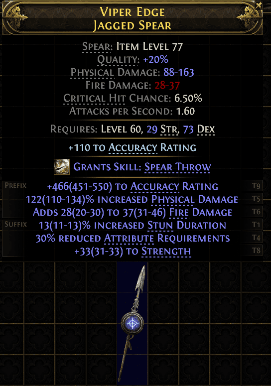 Viper Edge Jagged Spear#404662