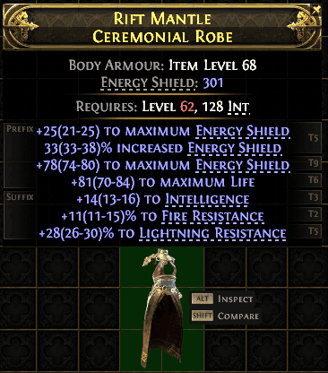 Rift Mantle Ceremonial Robe#79078