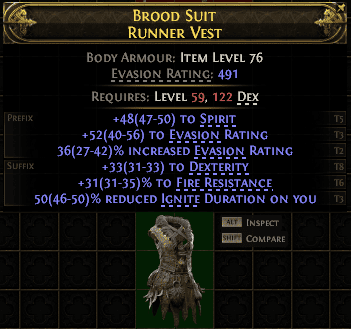 Brood Suit Runner Vest#645524