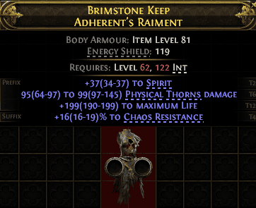 Brimstone Keep Adherent'S Raiment#666968