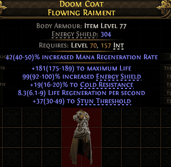 Doom Coat Flowing Raiment#708095