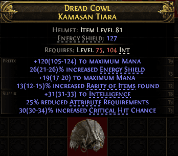Dread Cowl Kamasan Tiara#254484