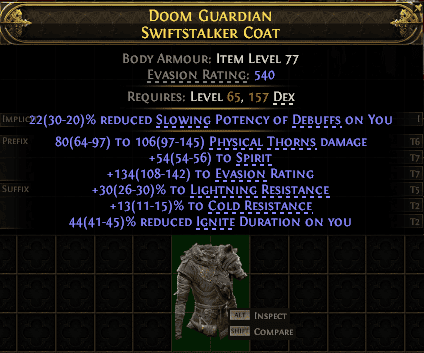 Doom Guardian Swiftstalker Coat#186522
