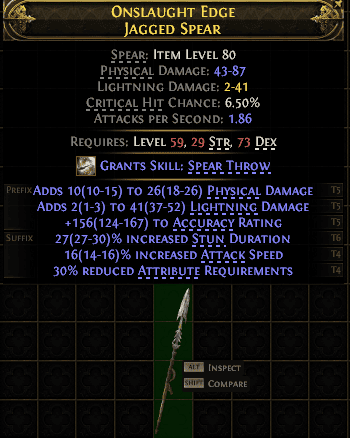 Onslaught Edge Jagged Spear#749327