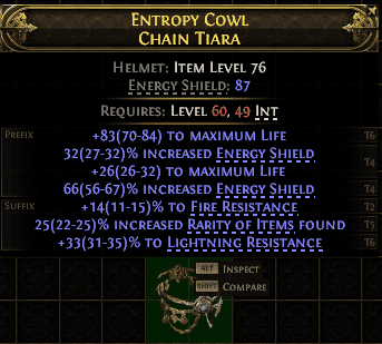 Entropy Cowl Chain Tiara#287207