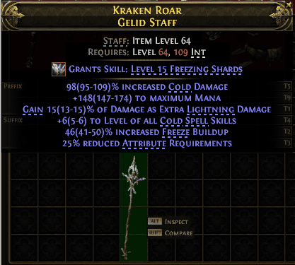Kraken Roar Gelid Staff#101811