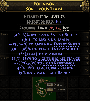 Foe Visor Sorcerous Tiara#559512