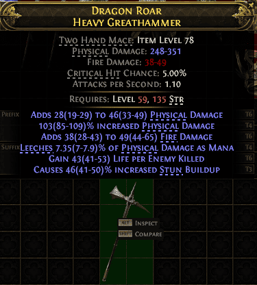 Dragon Roar Heavy Greathammer#635241