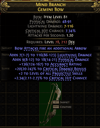 Mind Branch Gemini Bow#540206