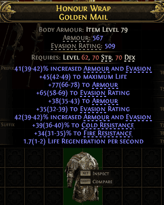 Honour Wrap Golden Mail#655415