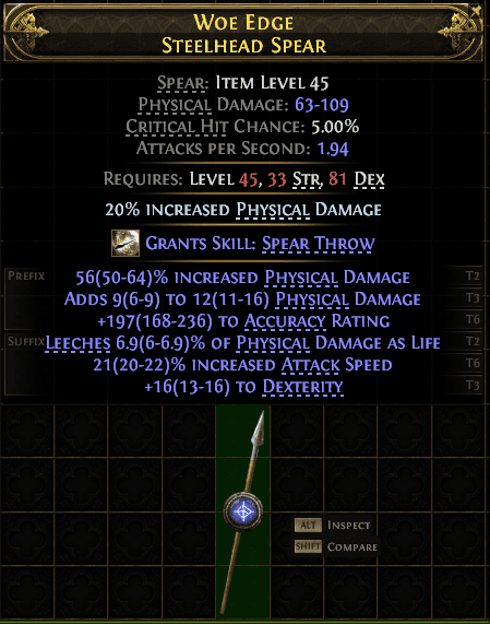 Woe Edge Steelhead Spear#873898