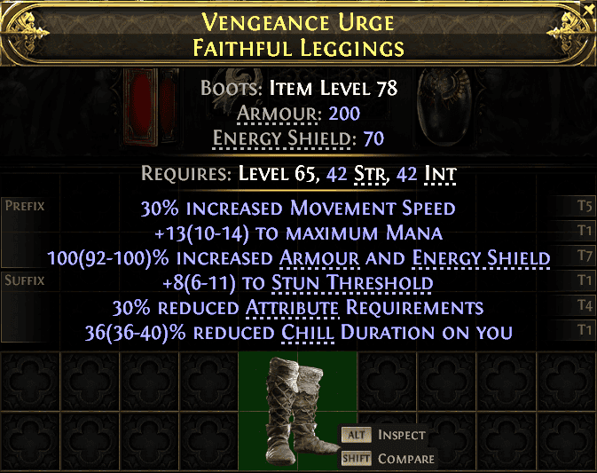 Vengeance Urge Faithful Leggings#559996