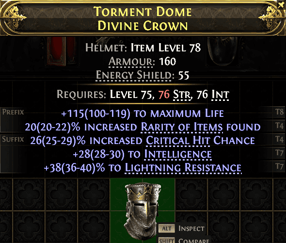 Torment Dome Divine Crown#704941
