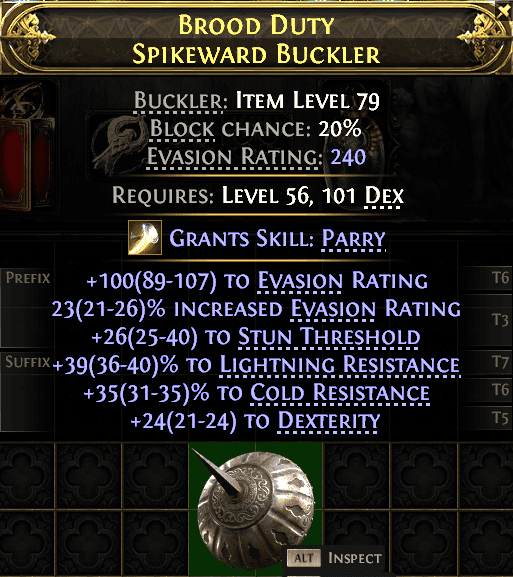 Brood Duty Spikeward Buckler#949335