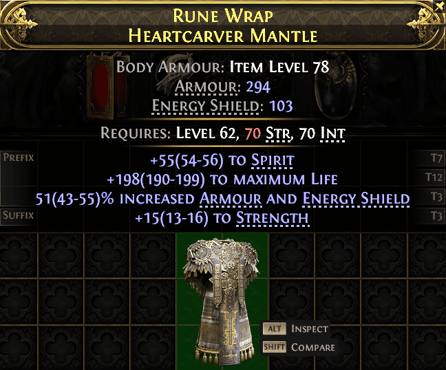 Rune Wrap Heartcarver Mantle#451880