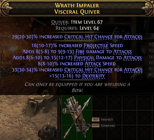 Wrath Impaler Visceral Quiver#592635