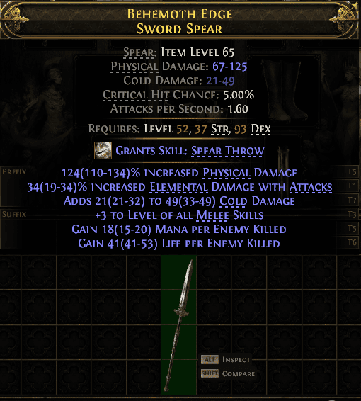 Behemoth Edge Sword Spear#848449