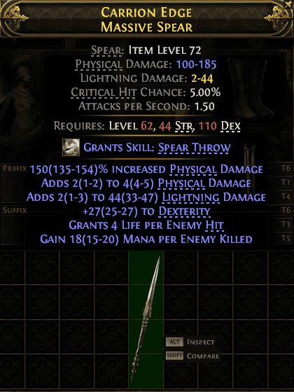 Carrion Edge Massive Spear#39747