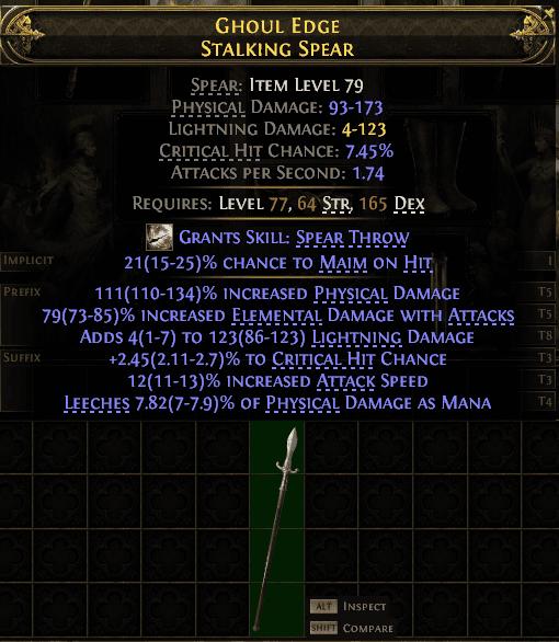 Ghoul Edge Stalking Spear#632376