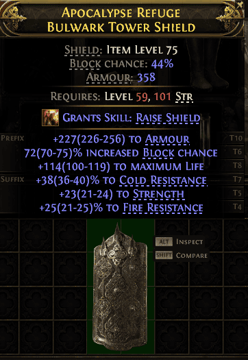 Apocalypse Refuge Bulwark Tower Shield#947574