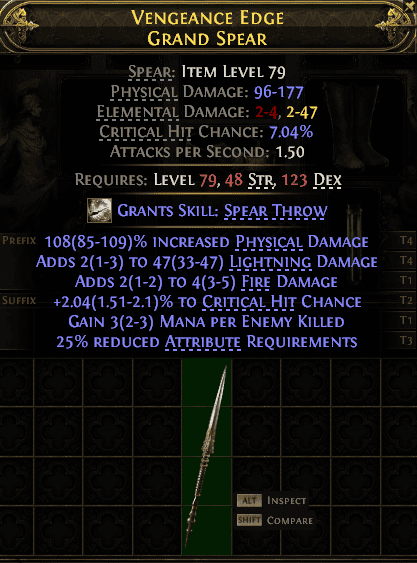 Vengeance Edge Grand Spear#504759