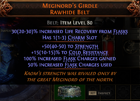 MEGINORD'S GIRDLE RAWHIDE BELT