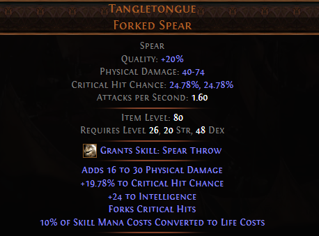 TANGLETONGUE FORKED SPEAR-6