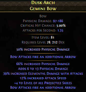 Dusk Arch Gemini Bow