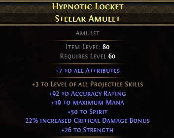 HYPNOTIC LOCKET STELLAR AMULET