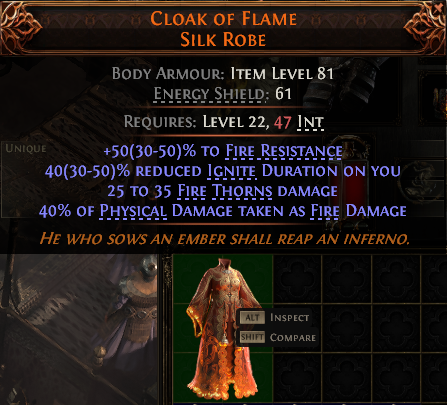 CLOAK OF FLAME SILK ROBE