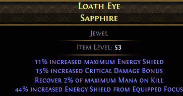 LOATH EYE SAPPHIRE
