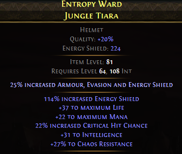 Entropy Ward Jungle Tiara