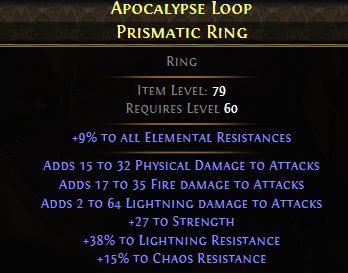 Apocalypse Loop Prismatic Ring