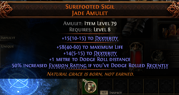 SUREFOOTED SIGIL JADEAMULET