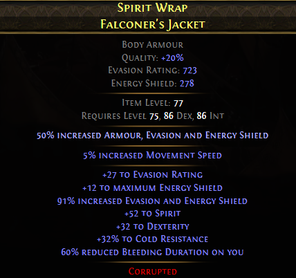 Spirit Wrap Falconer's Jacket