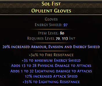 Sol Fist Opulent Gloves