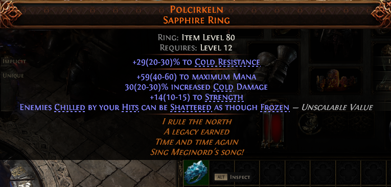 POLCIRKELN SAPPHIRE RING