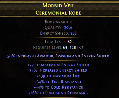 MORBID VEIL CEREMONIAL ROBE