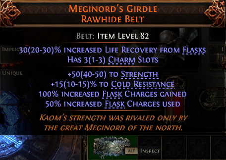 MEGINORD'S GIRDLE RAWHIDE BELT