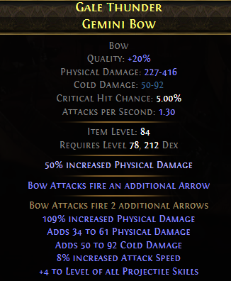 Gale Thunder Gemini Bow