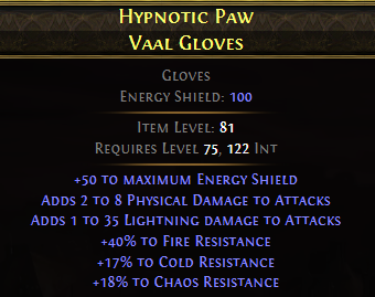 Hypnotic Paw Vaal Gloves