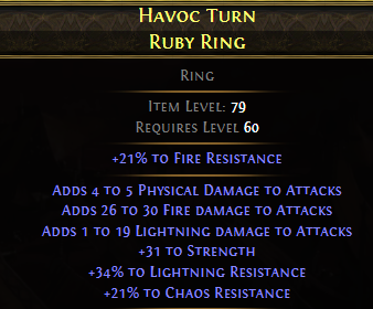 Havoc Turn Ruby Ring
