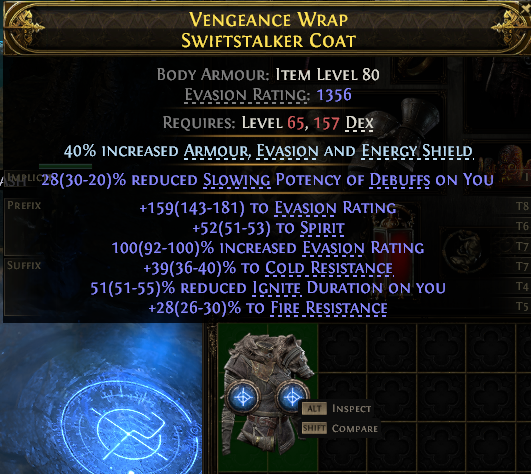 VENGEANCE WRAP SWIFTSTALKER COAT