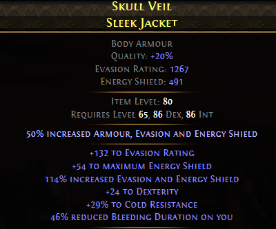 Skull Veil Sleek Jacket