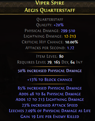 Viper Spire Aegis Quarterstaff