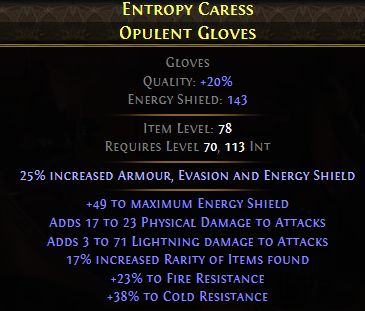 Entropy Caress Opulent Gloves